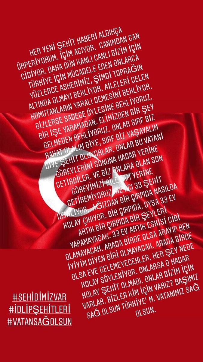 #sehidimizvar 
#İdlip
#Vatansağolsun