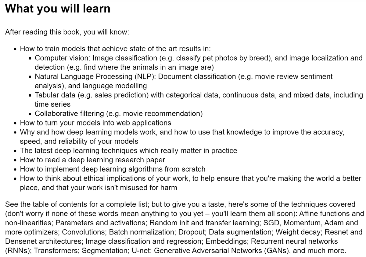 We've made a draft of our deep learning book available as <a href="/ProjectJupyter/">Project Jupyter</a> notebooks.

Important: This is for personal use, and not licensed for any redistribution or change of format or medium. Eg. don't make a PDF and share it, please!
github.com/fastai/fastbook