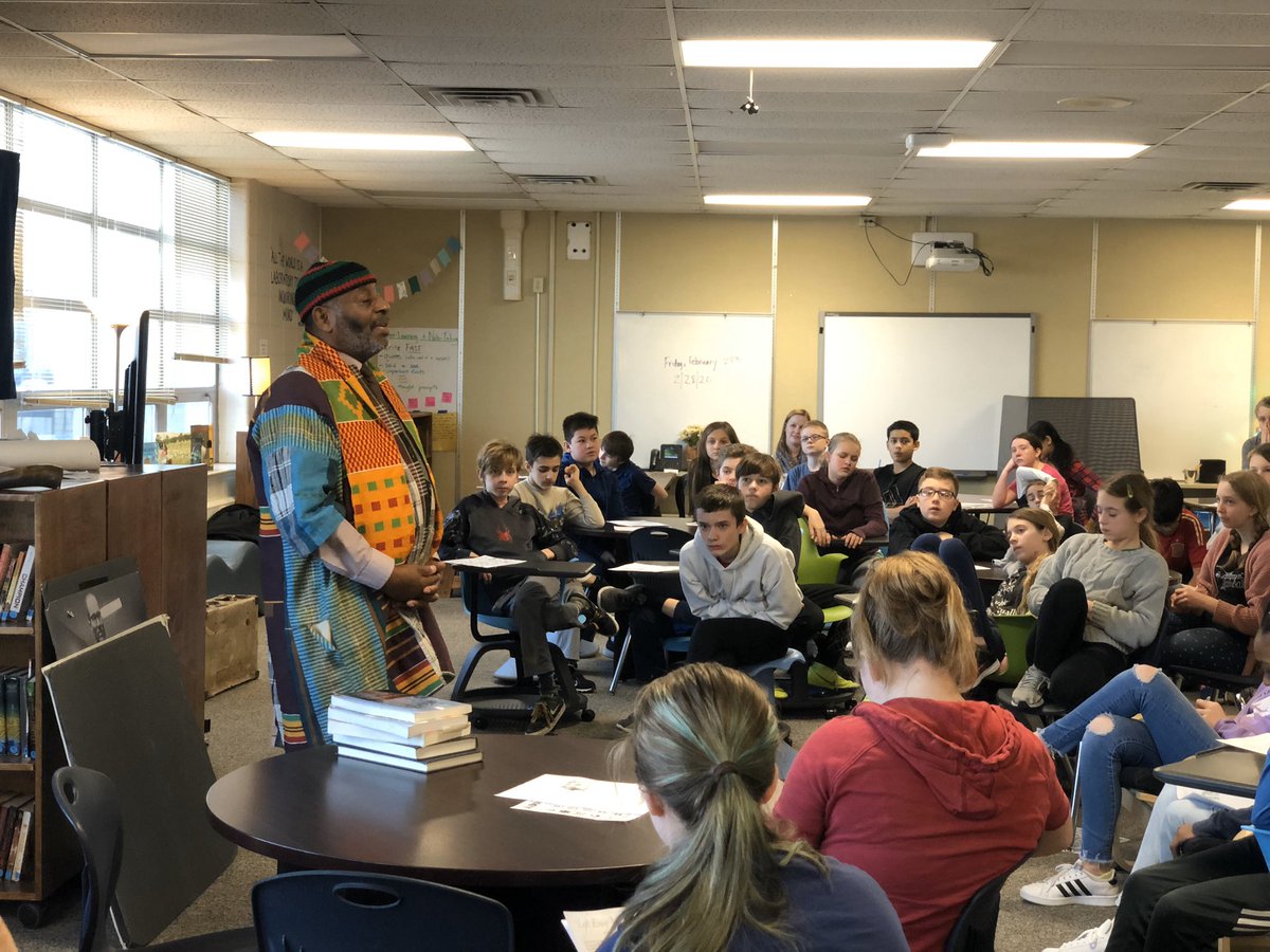 STEM_Saratoga's tweet photo. Feeling blessed to continue celebrating #BlackHistoryMonth today with an amazing presentation by Clayborn Benson III. To say the story-telling was outstanding would be an understatement. #History #Culture #Appreciation #Equality #Equity #TOGAtenth ๐ https://t.co/BwoRufqdD8