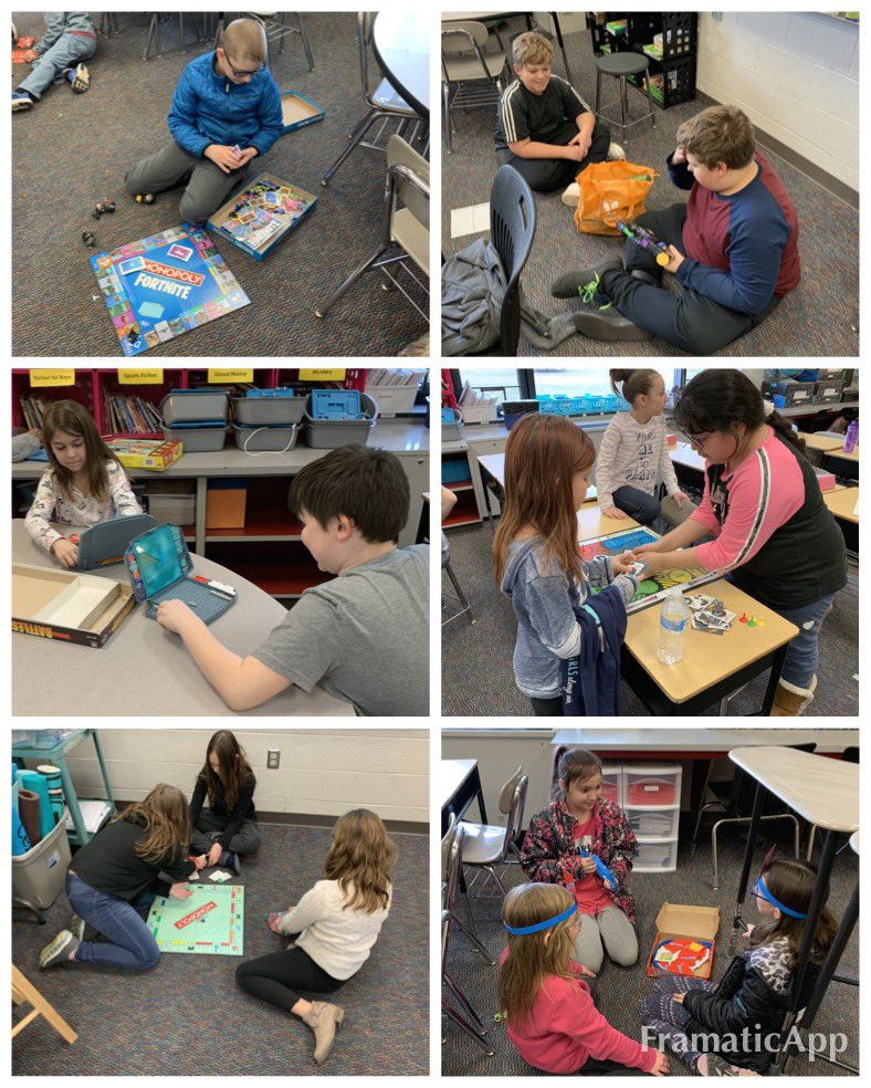 groftteach's tweet photo. Some Friday afternoon fun...board games! #fourthgrade @CVIS17350 https://t.co/z8oPuplNzT