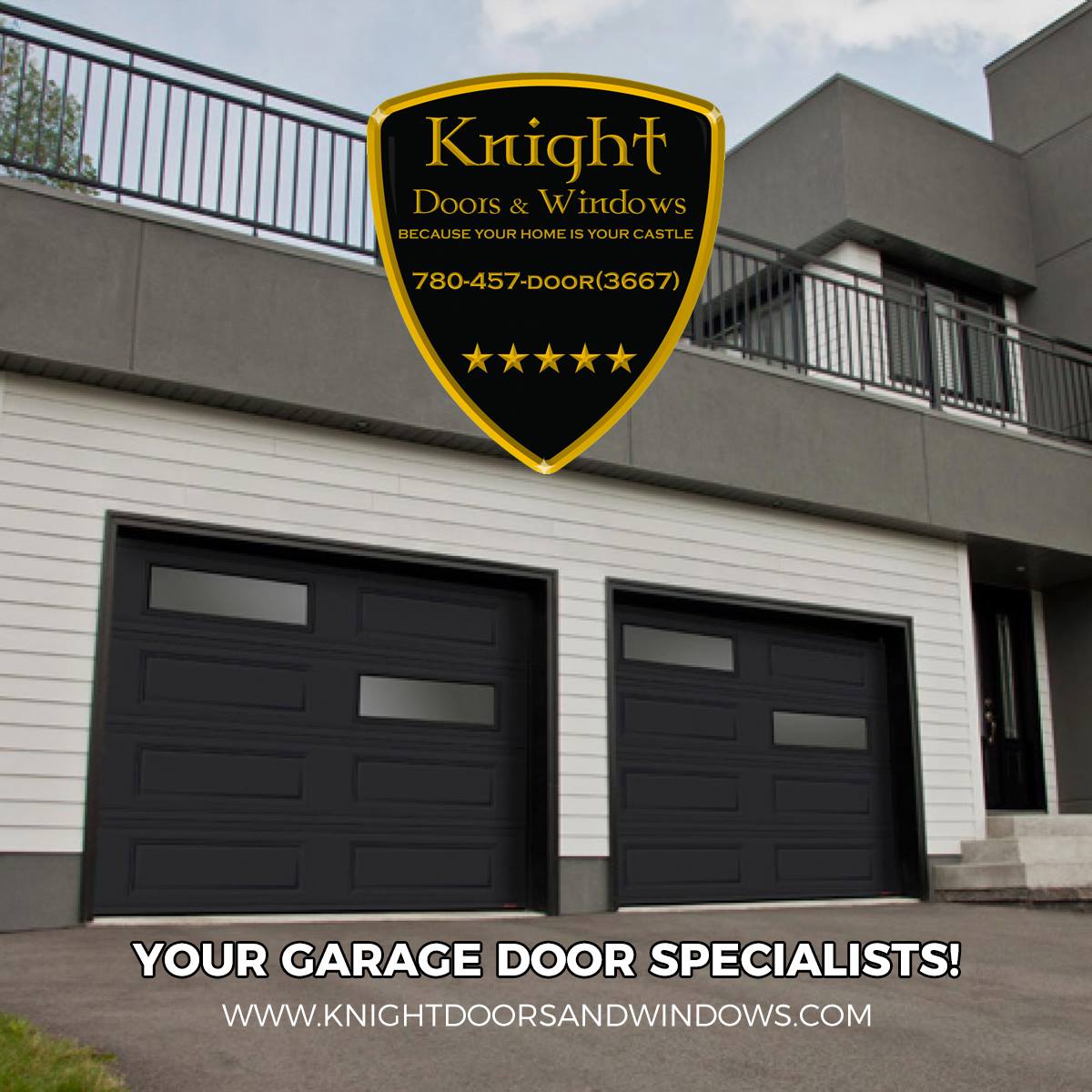 Browse our gallery to choose the garage door that’s the best fit for your castle. If you need help visualizing, try out our design tools, or better yet, call or stop into our showroom to learn more about how we can help! ecs.page.link/pMASy. #yeg