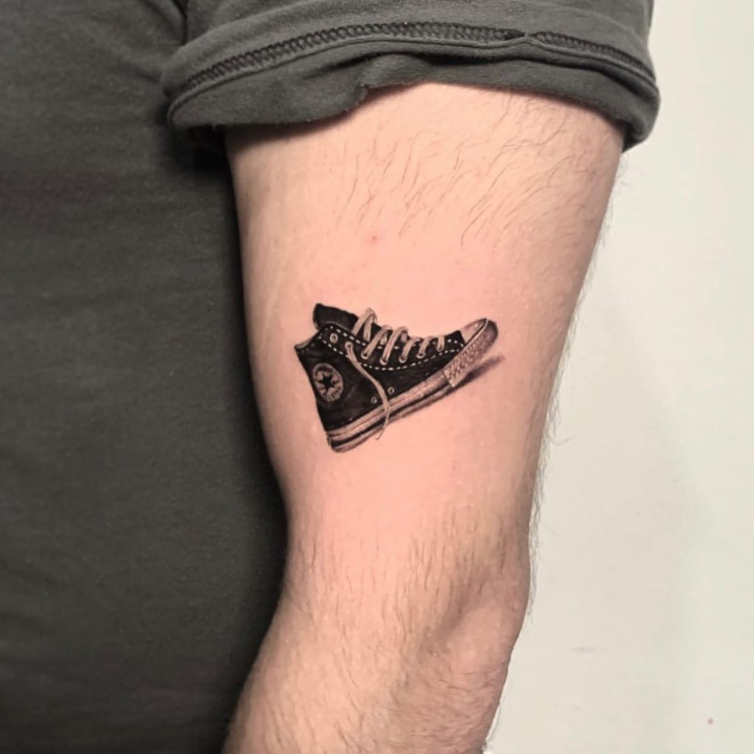 converse all star logo tattoo