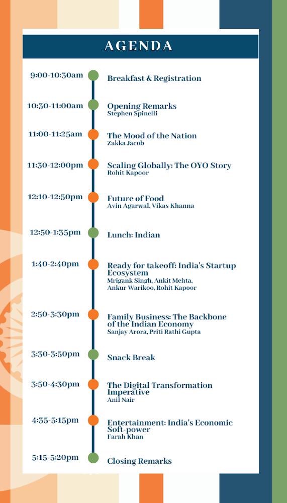 Our agenda for tomorrow’s event. 
.
.
.
#bis #babsonindiasymposium #conference #entrepreneurship #babson #roadto5trillion