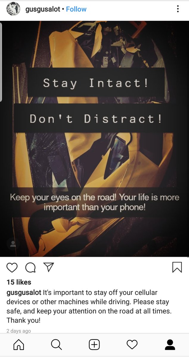 Here is one of the entries we received at <a href="/castlelawkc/">Castle Law Office</a> for the Distracted Driving Awareness campaign. Our law firm is giving away a free limo ride for prom for the best post. bit.ly/2T8UQEQ