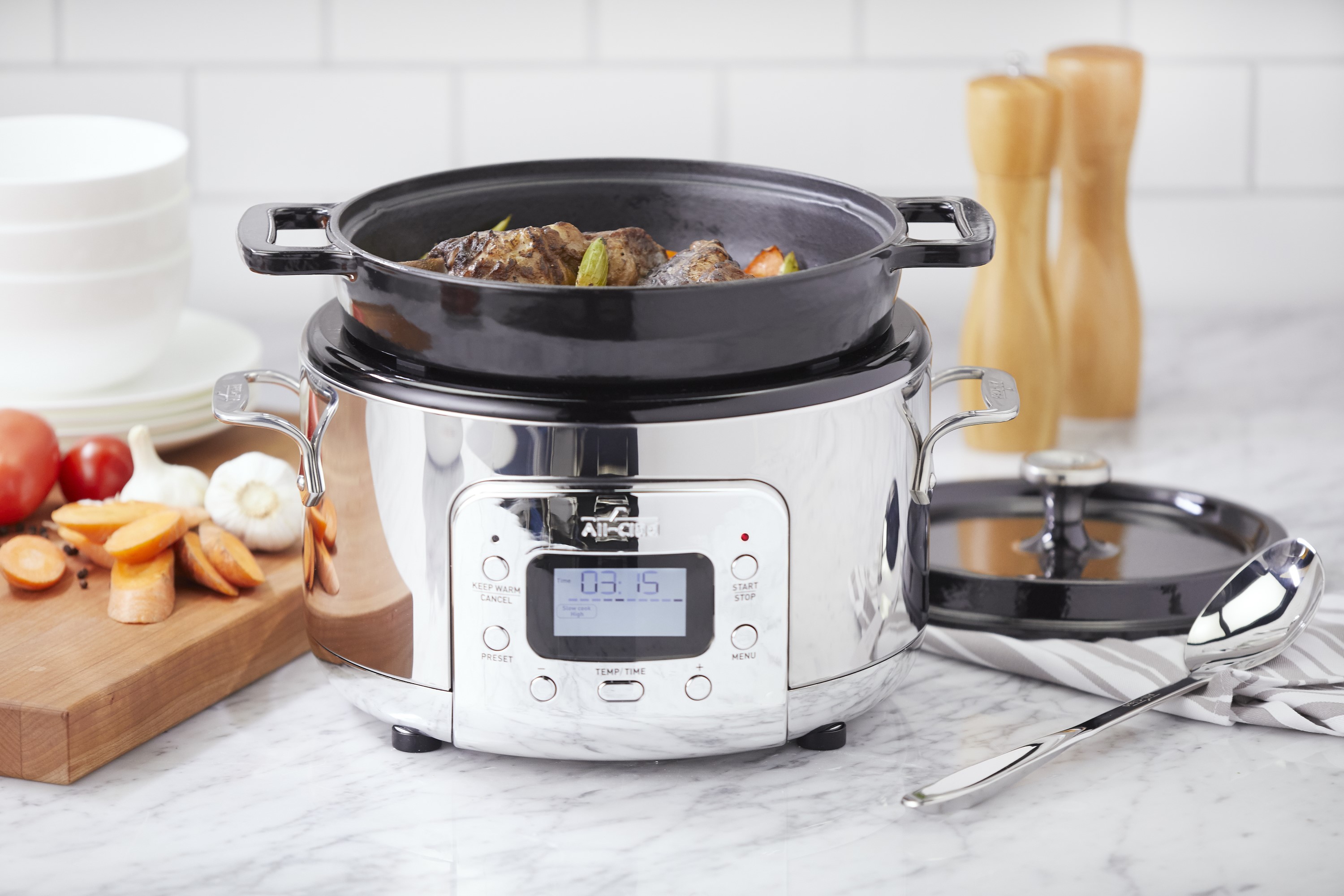 All-Clad on X: It's a slow cooker, it's a dutch oven, it's the NEW  All-Clad Electric Dutch Oven! Combine stovetop to oven cookware with  flavorful slow cooking when using this slow cooker