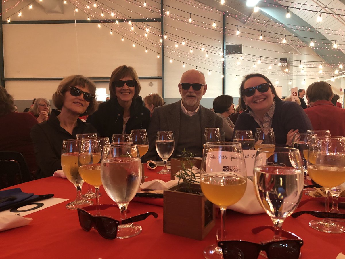 Jamers_RN's tweet photo. The sun’s so bright in Port Angeles at the Red, Set, Go luncheon. Proud to support OMC and this lovely event. #redsetgo @AirliftNW https://t.co/MdZGoQOWdA