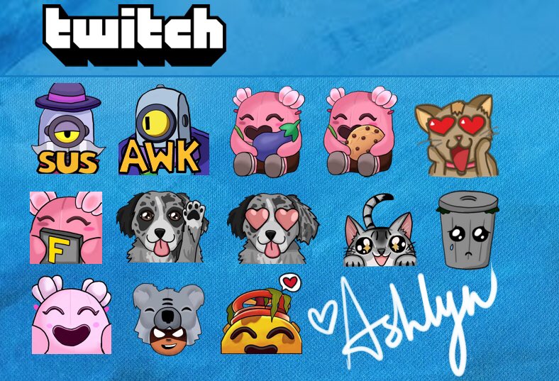 Ashlyn On Twitter A Few Emotes I Ve Made For Twitch - twitch brawl stars