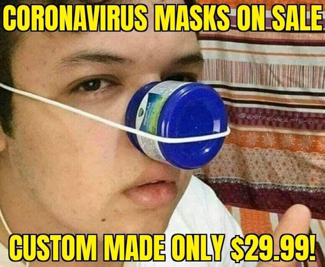 thisiscultura's tweet photo. No masks. No problem. Let's stick to what's tried-and-true to our roots and culture! Vapor Rub! 👌😂🤣😭👏 🥂🍾🙅‍♀️🚫😷🤢🤮 #nottodaysatan #coronavirus #todoelmentol #allthementhol #hispanicsbelike #latinosbelike #hispanicremedies #felizviernes #staystrong #thisiscultura https://t.co/T5aqUW6t7J