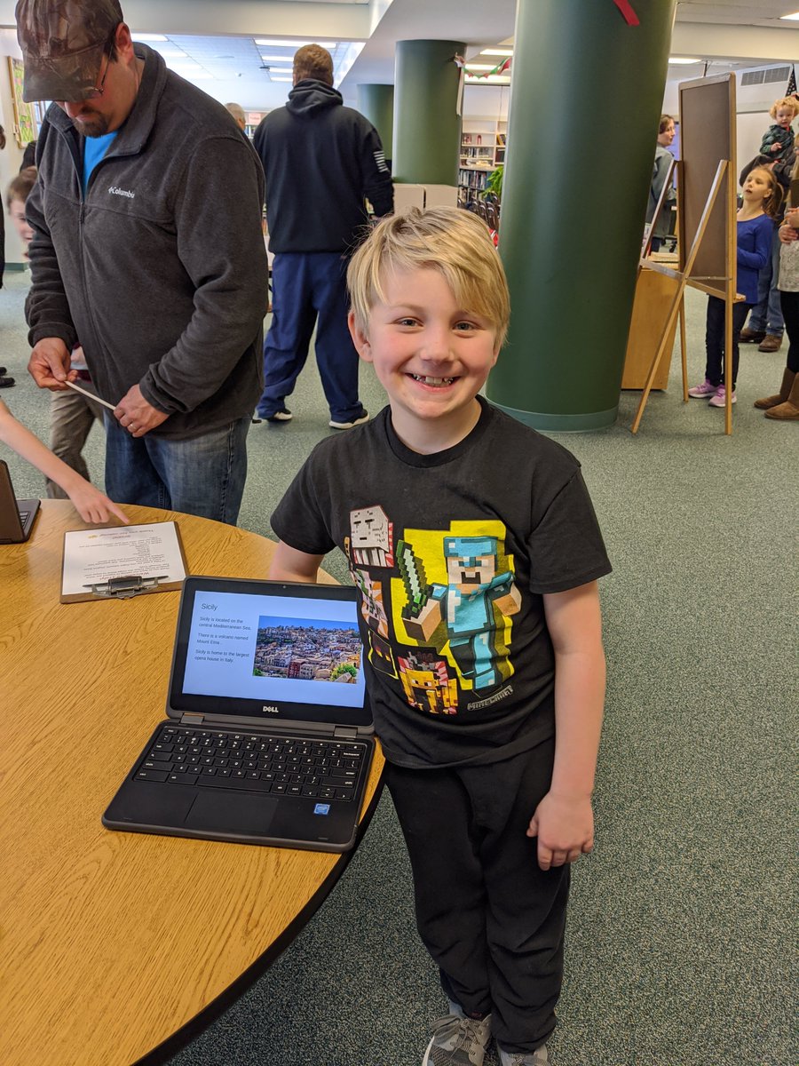 mkellyLGES's tweet image. NWCS "flew" to Italy today! Our third graders spent a great deal of time researching and used Google Slides to create presentations. Parents and guests were invited in to see these amazing projects. Fabulous job, third grade! #CougarKids #ThirdGrade #NWCS