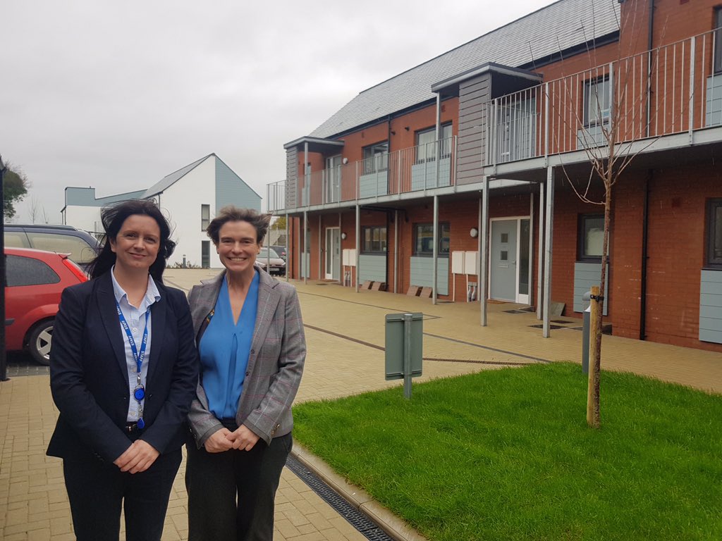 SelaineSaxby's tweet photo. A real privilege to cut the ribbon today at the stunning new @NorthDevonHomes development, Sellick Court, in #SouthMolton https://t.co/mfdV3O6zkf