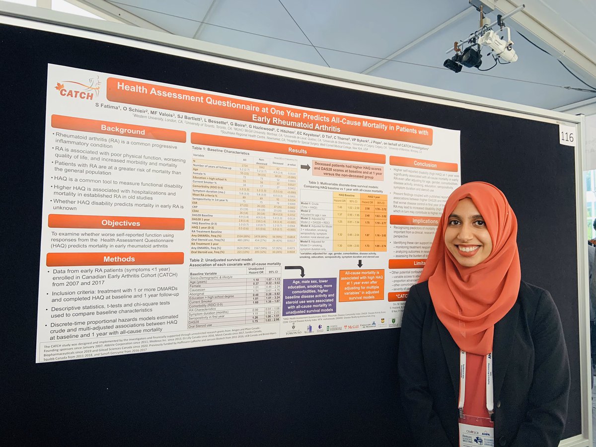 Susanbartlett12's tweet photo. Proud of our up dynamic and talented #CATCH #earlyarthritis trainees Safoora Fatima and @nicoleandersenn with their posters at #CRA2020 https://t.co/eGuQ8665ft