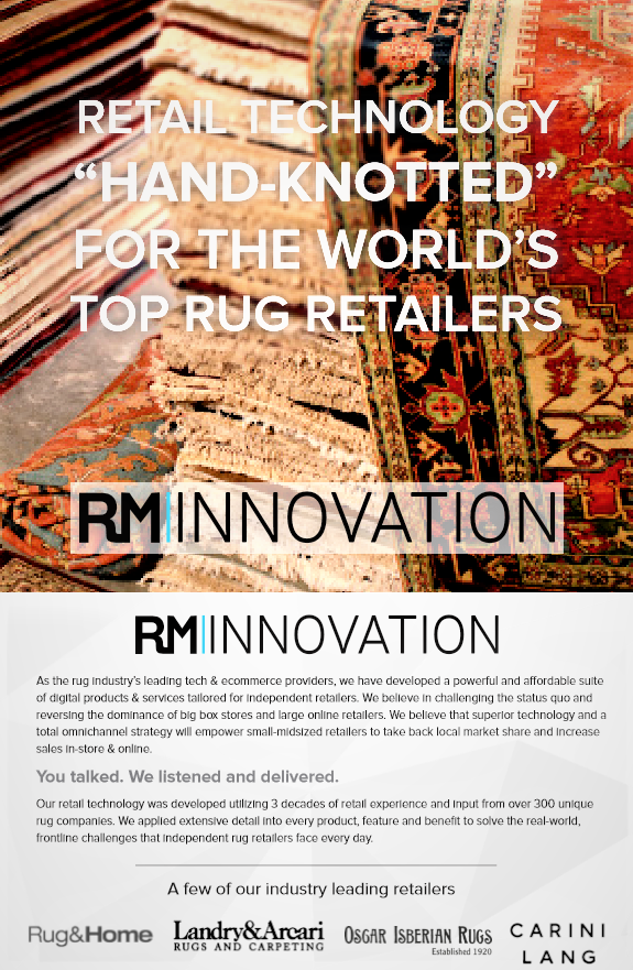 The leading provider of innovative technology for scaling #Rug distribution, sales, and related operations.

Contact us today for more information at 888-488-9517 or visit rminno.com