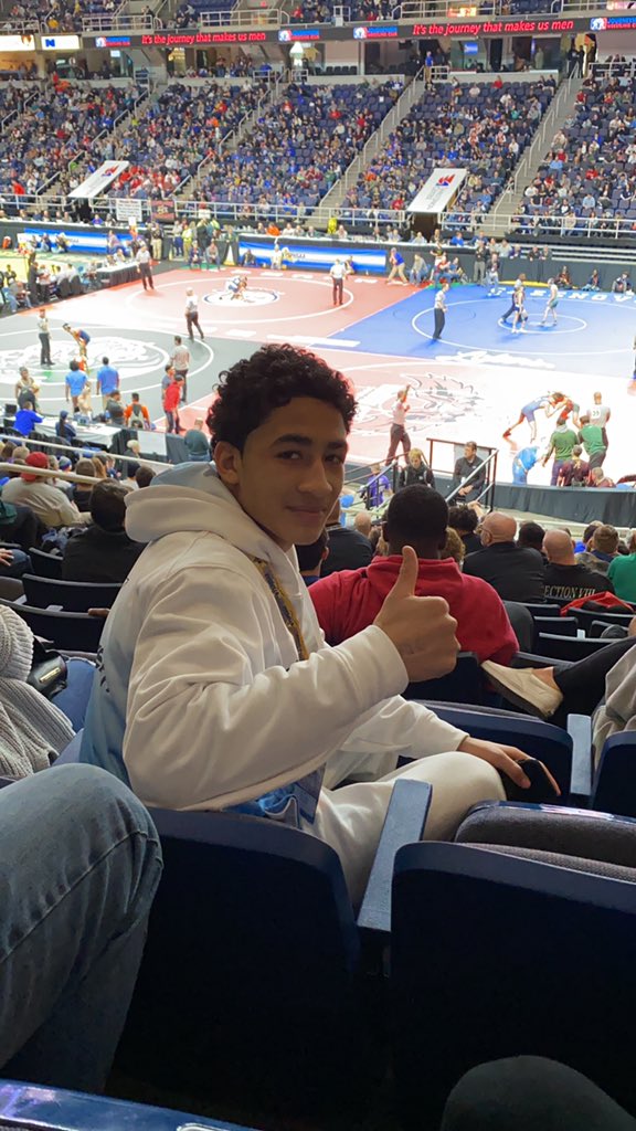PCRamsNY's tweet photo. Ivan Garcia wins his two matches on day one of the state wrestling championships &amp; will wrestle in the state semi finals tomorrow morning! 💪💪 Ivan solidifies that he will be a 4-time state place finisher by advancing to day 2 👏👏👏
#PCPride https://t.co/zMH3uK1cGx