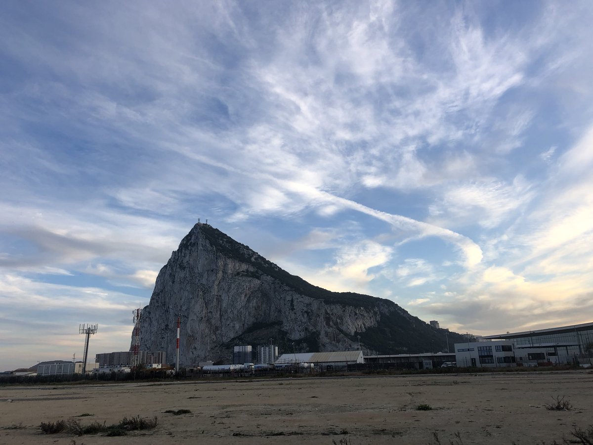 Day 246 Tangier 🇲🇦 to La Linea 🇪🇸  (via Gibraltar 🇬🇮 ). Breakfast with an amazing view. Leaving Africa and the fabulous Morocco behind. Returning to Europe! Cols. Sandwich with a view of the Straits of Gibraltar 🇬🇮. Storks. Red buses, pubs and pot holes. Antipodean Point.