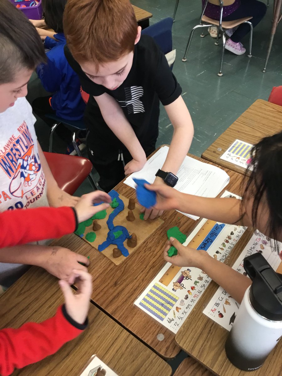 mrs_carlucci's tweet photo. Our Second Grade Scientists are hard at work making landform maps in science! 🗻🏝 🌊 #rhraccoons #scienceisfun #handsonlearning #cooperationiskey #terrificteamwork @RobertHunterES https://t.co/TXIIWXzg48
