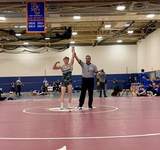 pvillelacrosse's tweet image. 🤼Shout out to Lenny, Aidan and Christian representing PVille in the NYS Wrestling Championship up in Albany!  Good luck boys!! Bring home the 🏆