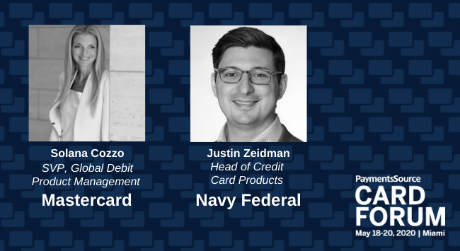 Card_Forum's tweet photo. Card Forum welcomes Solana Cozzo from @Mastercard and Justin Zeidman from @NavyFederal to discuss the future of the digital card experience - https://t.co/bcUANqWHEs #payments #cardforum https://t.co/pe6QwrvOs1