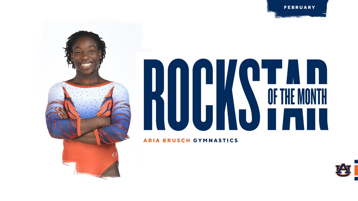 Your <a href="/AuburnGym/">Auburn Gymnastics</a> Rockstar of the Month is Aria Brusch! Every time you say her name, Pyschology classes shutter in fear! #WarEagle