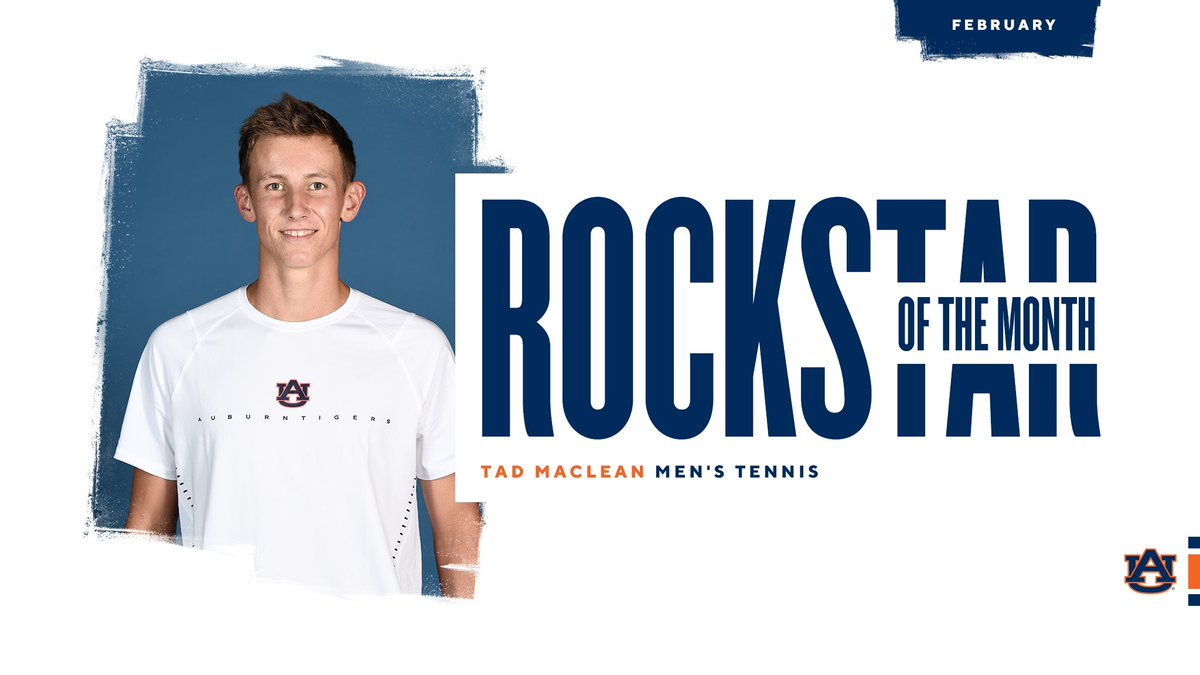 Your <a href="/AuburnMTennis/">Auburn Men's Tennis</a> Rockstar of the Month is <a href="/tadmaclean/">Tad Maclean</a>! Intermediate Accounting’s head is still spinning from his first bout! #WarEagle