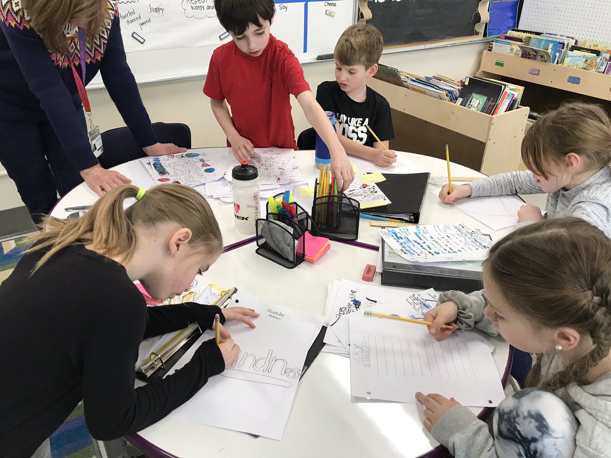 So fun watching 2nd grade begin to publish their poems! So much creativity! <a href="/MissEllie2G/">Ellie Giannakopoulos</a> <a href="/paige_klawitter/">Paige Klawitter</a> #sheridanshines #findingjoy67