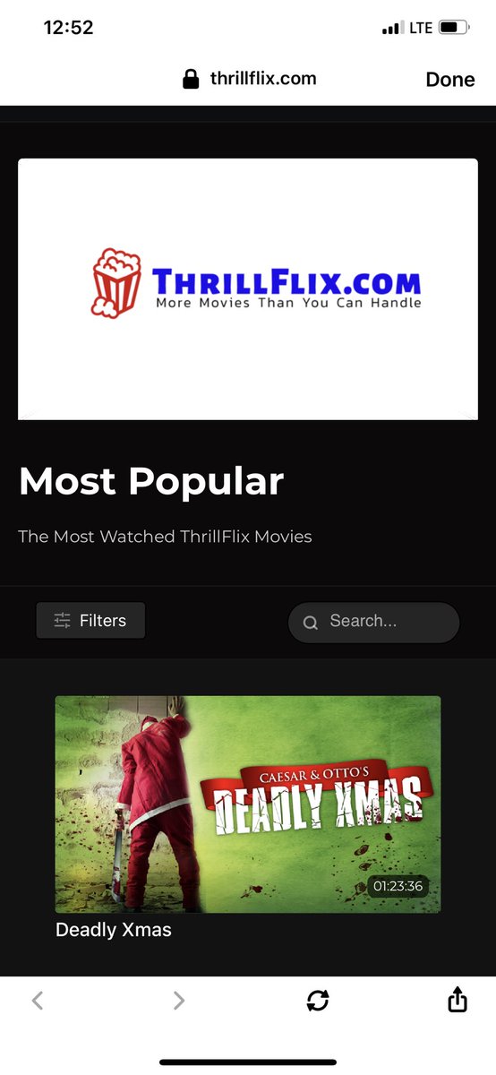 Great news! <a href="/CaesarOtto/">Caesar & Otto</a> #deadlyXMas is the most popular movie on <a href="/ThrillFlix/">ThrillFlix</a>! Thank you to everyone that viewed it! check it out now! <a href="/RealDeronMiller/">Deron Miller</a> <a href="/Felissa_Rose/">FelissaRose</a> <a href="/LinneaQuigley/">Linnea Quigley</a> <a href="/lloydkaufman/">Lloyd Kaufman</a> <a href="/DebbieRochon/">Debbie Rochon</a> <a href="/laurenfrancesca/">Lauren Francesca</a> <a href="/PromoteHorror/">PromoteHorror 🎃</a> <a href="/kinky_horror/">Diana “Darcy the Mail Ghoul” Prince 🎃💌</a> <a href="/kreepazoidkelly/">Kelly Barlow</a>