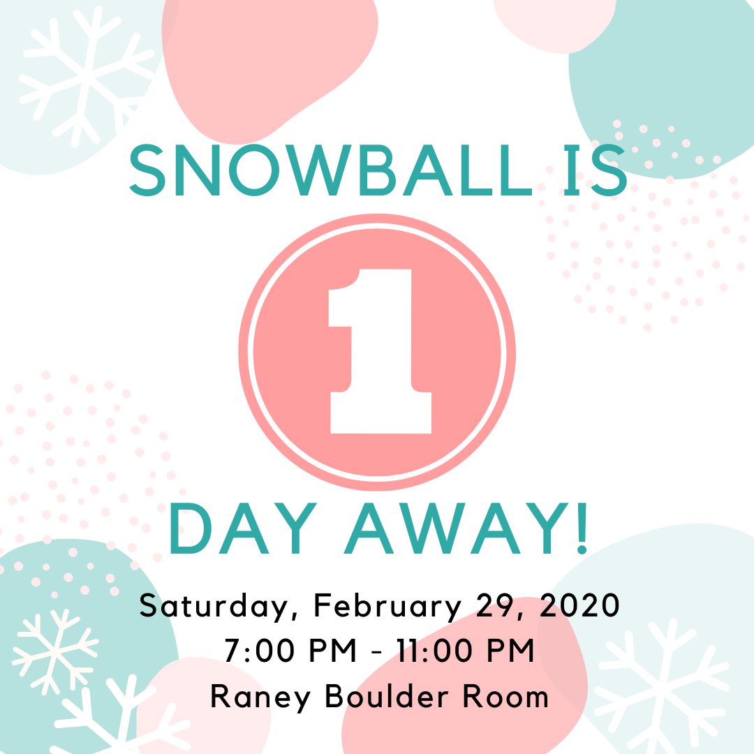 One day till SnowBall 2020! Get your dancing shoes ready and show up for a fun time!!

SnowBall serves as Archer-Torres’ biggest service project of the year. Last year we collected over 250 canned food items. Help us surpass that number this year! 
#ATSnowBall2020