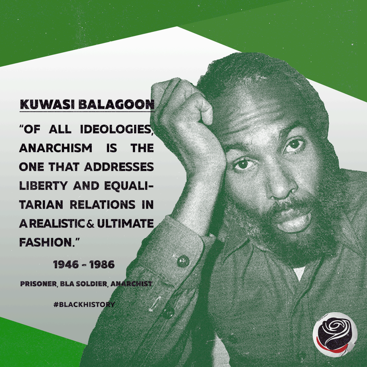 Celebrate the tradition of  #BlackAnarchism with Lucy Parsons, Lorenzo Kom'boa Ervin, Martin Sostre, and Kulwasi Balagoon - four important figures that are far too often overlooked.See below for more on each of these figures and links. (THREAD) #BlackHistoryMonth  