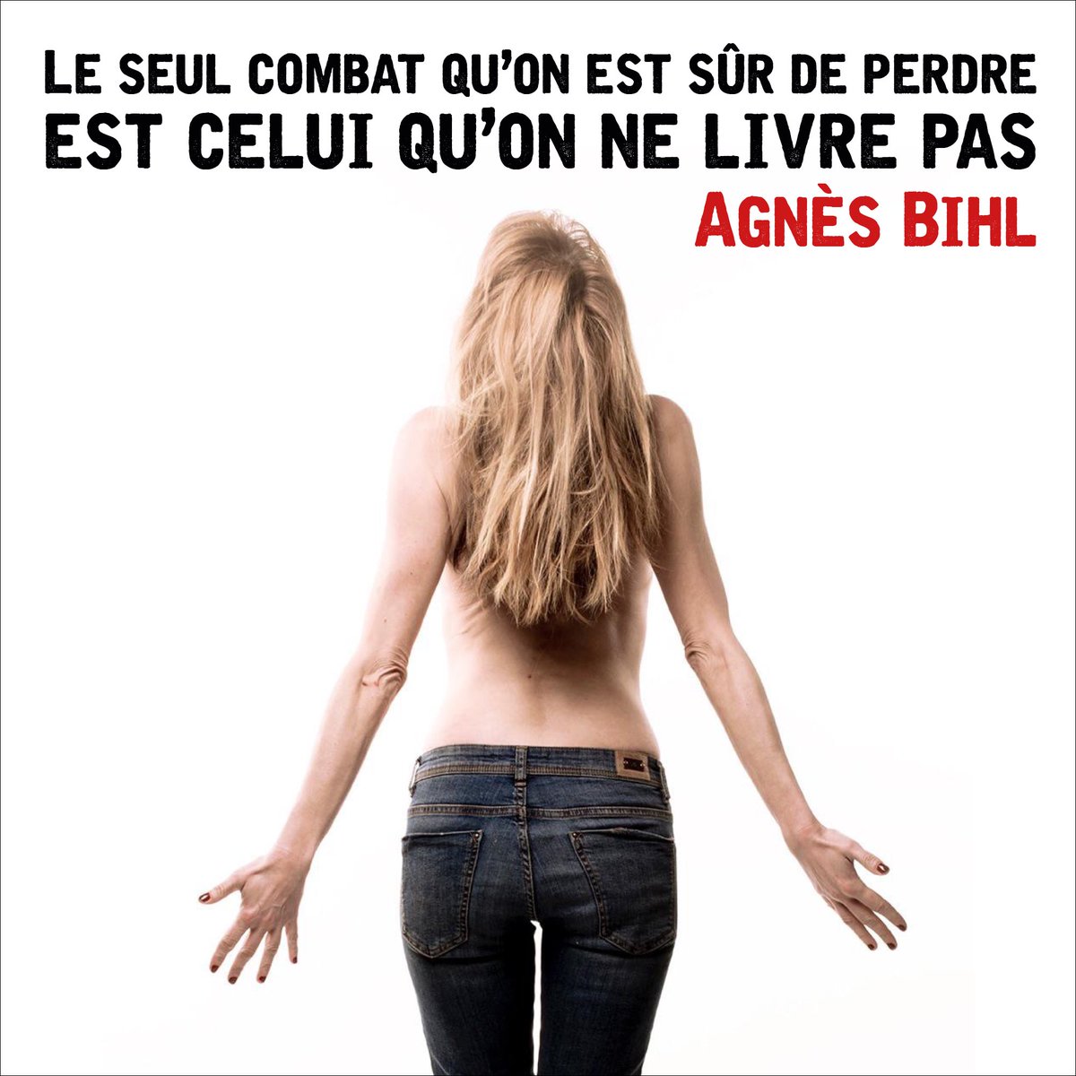 Le seul combat qu’on est sûr de perdre est celui qu’on ne livre pas.
Agnès Bihl 

📸 Johanna Tarlet-Gauteur