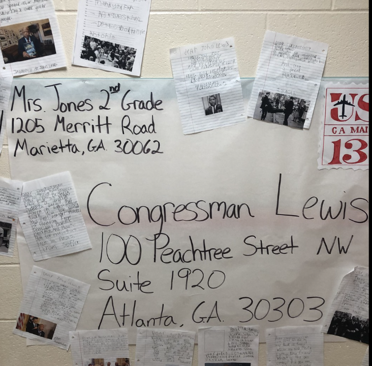 LockheedElem's tweet photo. ✈️✈️Celebrated notable,  groundbreaking, influential African Americans for #BlackHistoryMonth  Drama students performed in a #LivingWaxMuseum for students and guests. All grade levels created interactive and creative hallway displays based on their learning! https://t.co/JxARyjhm7V