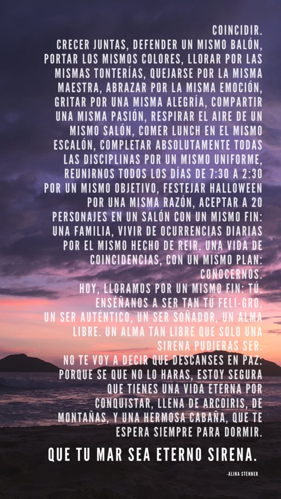 Que tu mar sea ETERNO sirena.✨