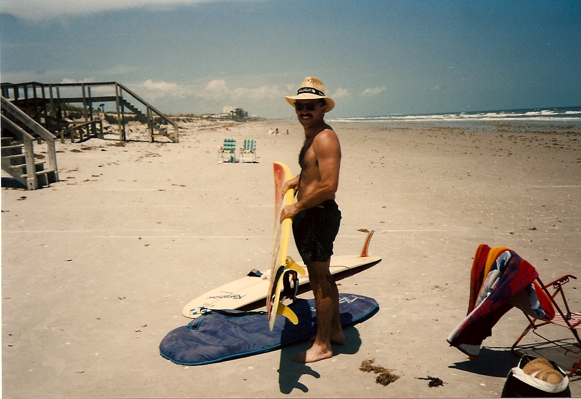 DaleDalebarker4's tweet photo. A surf trip to #2ndlight at Patrick's AFB south of Cocoa Beach in the 80's, about 50 lbs ago! 

#FlashbackFriday https://t.co/h0CsJvSK1I