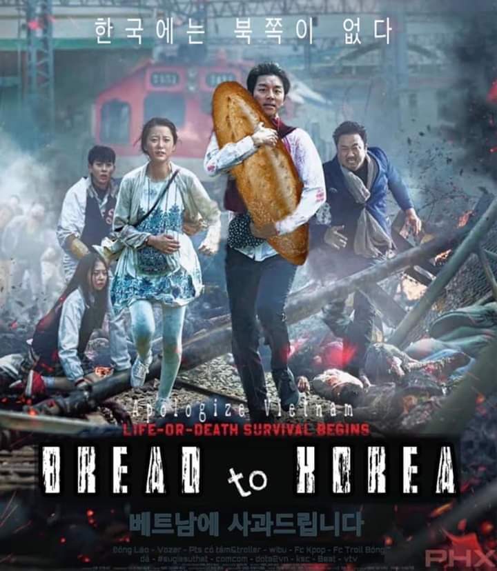 #recoverVNreputation
Cầm ổ bánh mì m cho là vụn về mà chạy zombie đi đm :)))