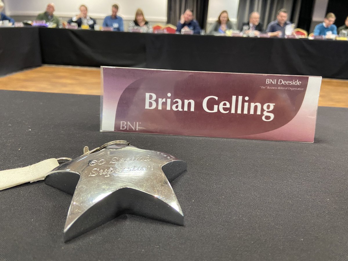 The 60 second superstar <a href="/BNIDeeside/">BNI Deeside</a> this morning was.... <a href="/G3Insure/">G3Insure</a> #best60secondsofyourlife #bni #networking #chestertweets