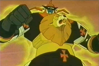RetroAnimeFan1's tweet photo. The Americanized anime Voltron from (1984) was to be created by using footage from Mirai Robo Daltanious (1979). But when the makers of the series asked for the footage of "the ones with the lion." they were instead sent footage of Beast King GoLion (1981) https://t.co/Nr28j5MyXw