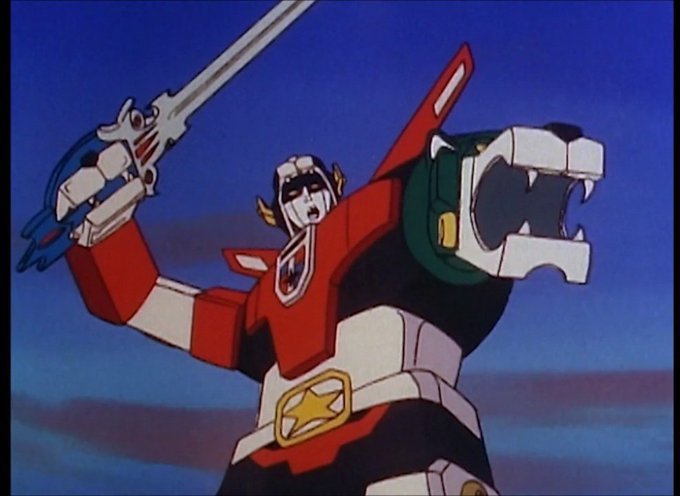 RetroAnimeFan1's tweet photo. The Americanized anime Voltron from (1984) was to be created by using footage from Mirai Robo Daltanious (1979). But when the makers of the series asked for the footage of "the ones with the lion." they were instead sent footage of Beast King GoLion (1981) https://t.co/Nr28j5MyXw