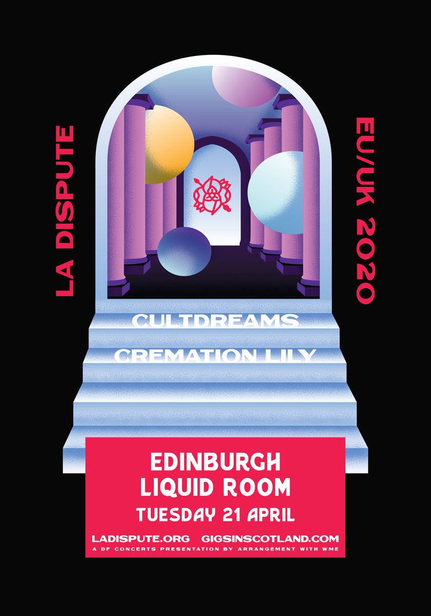 SUPPORT ANNOUNCED » @cultdreamsband + @cremationlily are supporting @ladisputeband at the @LIQUIDROOMS gig on 21st April! Get your tickets NOW! TICKETS ⇾ gigss.co/ladispute