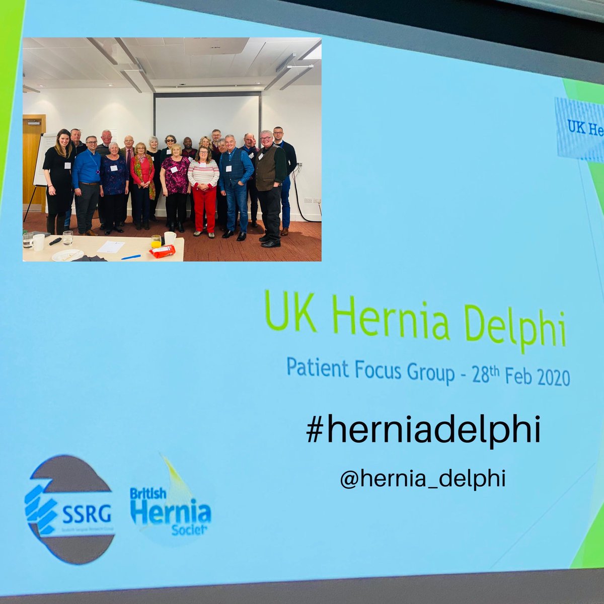 hernia_delphi's tweet photo. Thanks to all who contribuyed to the #herniadelphi patient focus group. A landmark day for #hernia surgery. Patient priorities for #herniaresearch ✅ @ScotSRG @BritishHernia @eurohernias @me4hernia https://t.co/UgRdmuE2DV