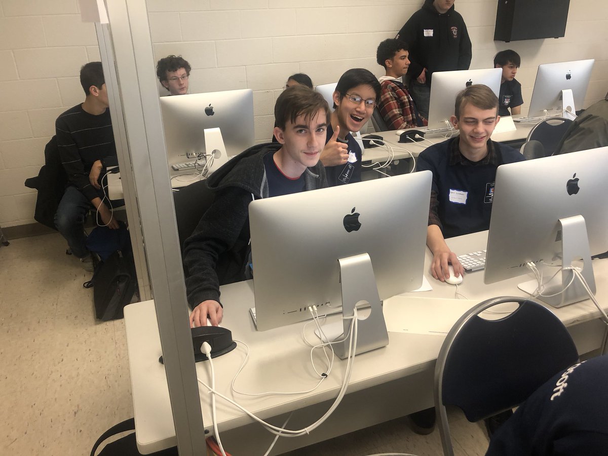 MrKretsch's tweet photo. Code Eagles, code!! Mid South Nation comes to Monmouth University for the 2020 High School Coding Competition. #MHSS4CS #hspc20 @STEMPathway https://t.co/TP5EIOFiLI
