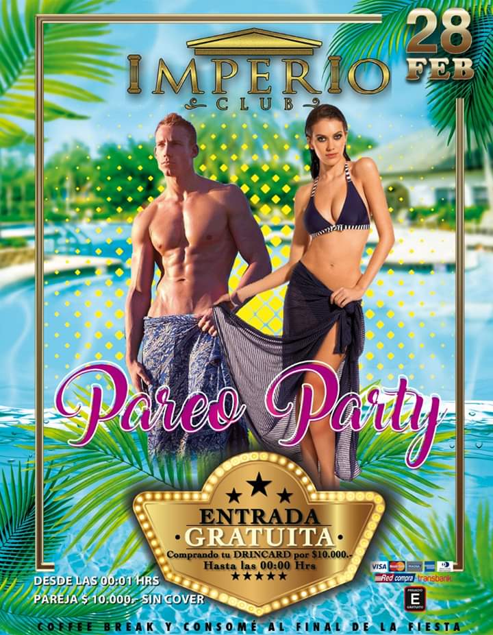ClubImperio's tweet photo. Los esperamos hoy desde las 23:00 hrs a la PAREO PARTY con el mejor ambiente de IMPERIO CLUB...
     RECUERDA SI QUIEREN VENIR EN EL MINIBUS DE IMPERIO DEBES INSCRIBIRTE Y RESERVAR TU CUPO
#clubimperio #ParejaLiberal #SwingerChile https://t.co/YKZnU1Vun4