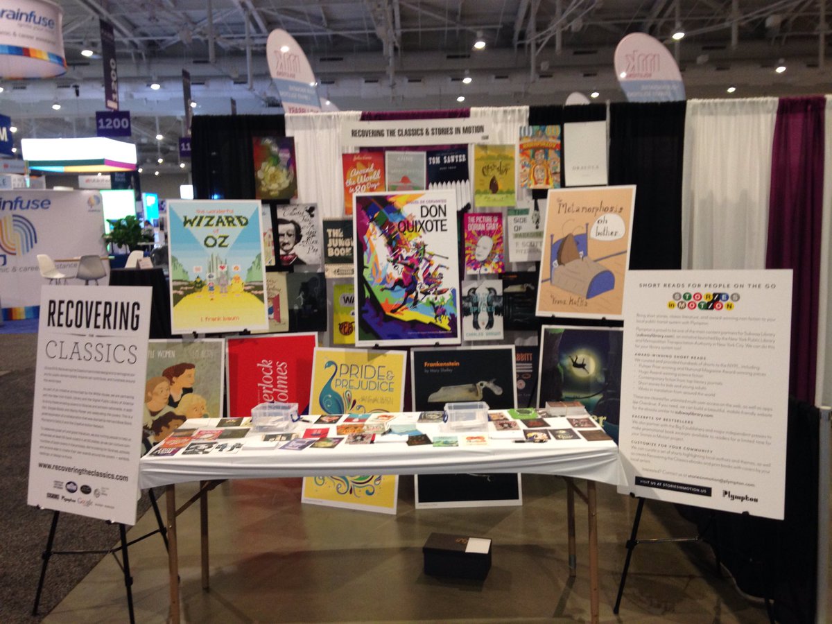plympton's tweet image. You can judge a book by its cover! #recoveringtheclassics at #PLA2020 in Nashville.