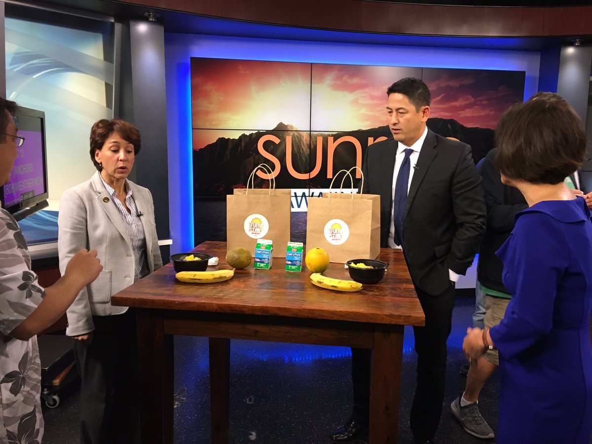 HIDOE808's tweet photo. .@HIDOE808_DrK and First Lady Dawn Amano-Ige will be on @HawaiiNewsNow Sunrise this morning to talk about the importance of school breakfasts for all students. #Hi4PublicEd #JumpStartBreakfast https://t.co/gbyOQ4viYD