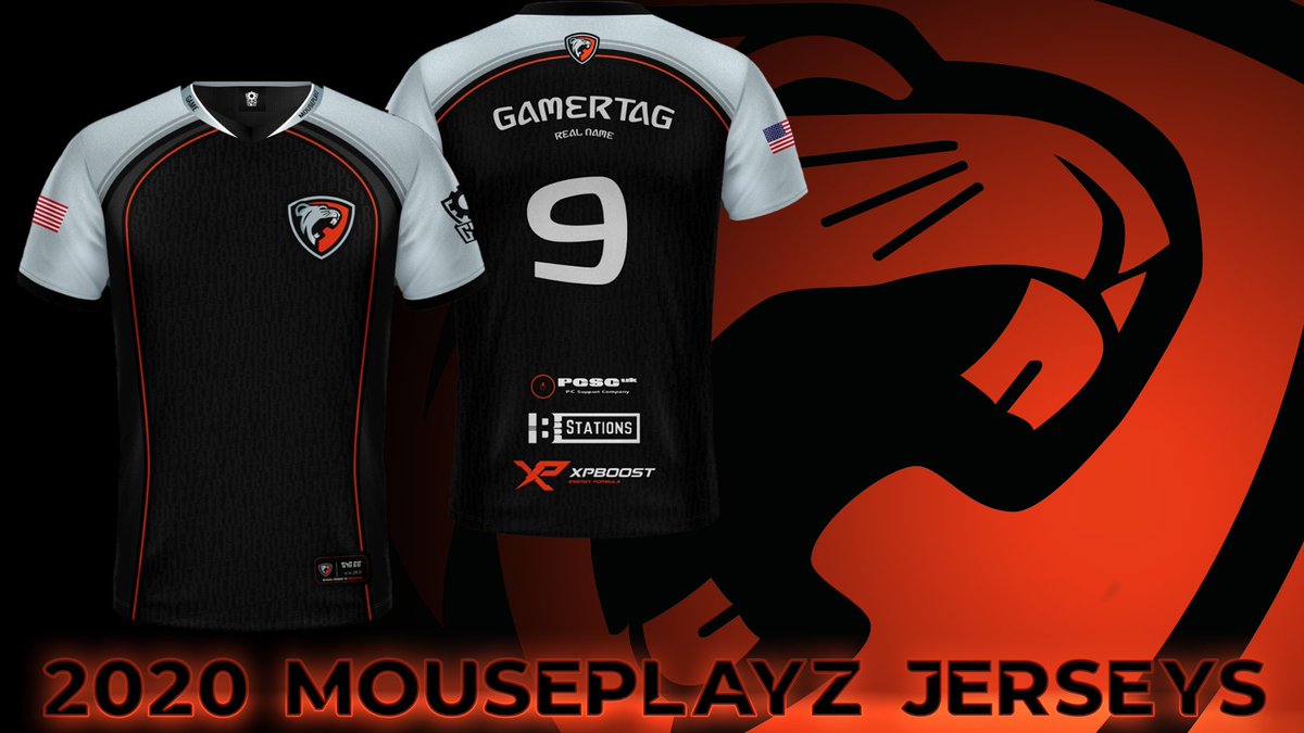 Mouseplayz_org's tweet photo. Announcement 2/4

Joining the new E-sports Hoodie is this new 2020 Team Jerseys Thanks to our partners for helping this come to life:

@XPBOOST_Drink 
@battle_ltd 
@pcscuk
@GEAR4GAMERS 

you can get yourself one of these from this link : https://t.co/kL3rCPd1ZX

#FearTheRodent🐭 https://t.co/iy2o4S9r3L