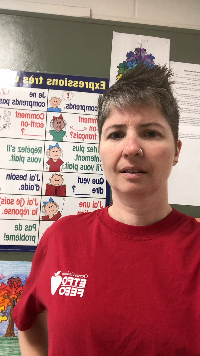 Proudly wearing my #RedForEd #ETFOstrong #CutsHurtKids