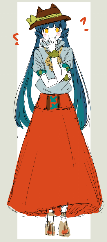「(=^・^=)
#麗花帽子コレクション 」|Qs11＿ISF10 C-38(＊´v`＊)ノ ＜✲*ﾟのイラスト