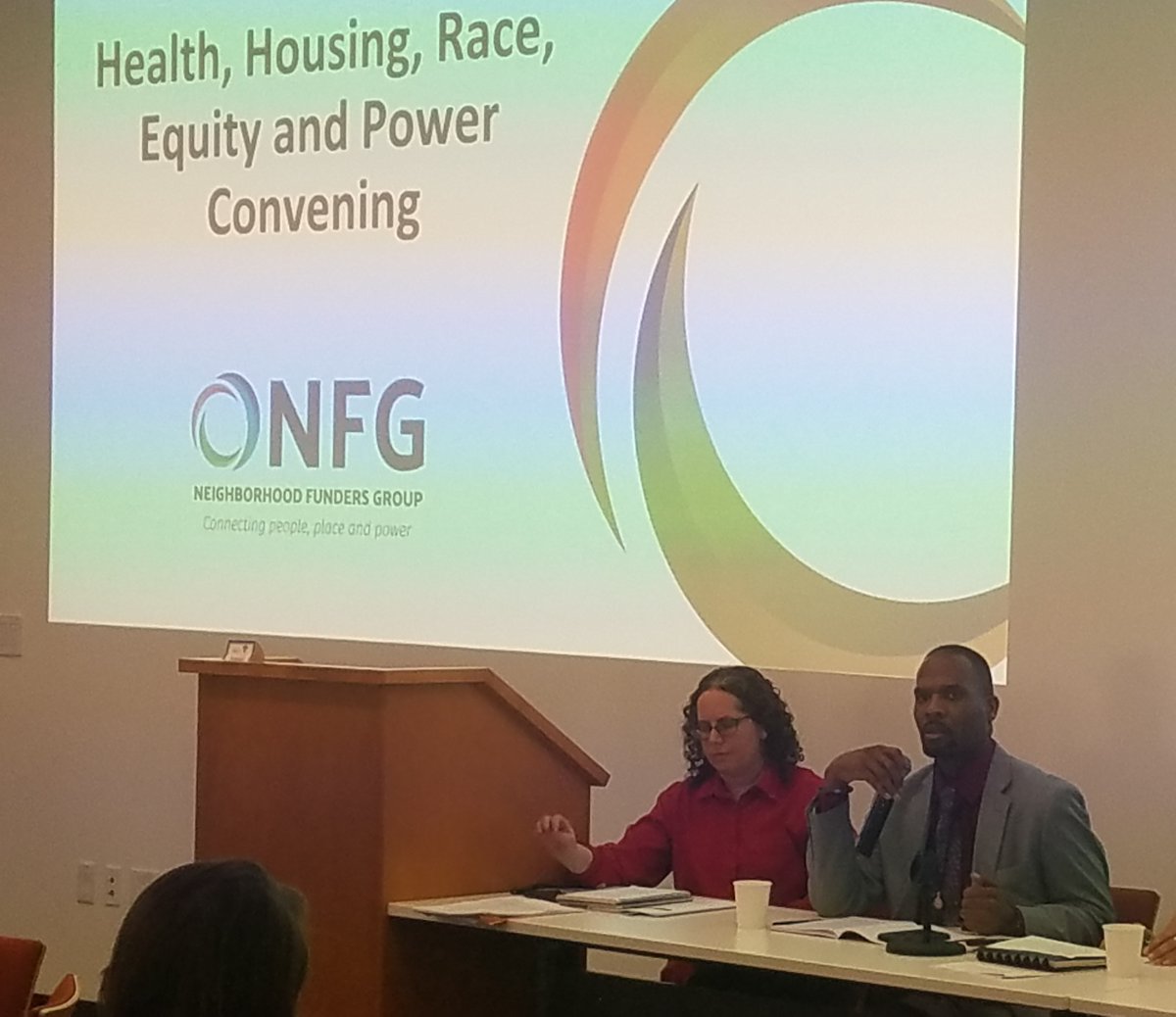 RRFAging's tweet photo. Honored to be a part of this week’s @nfg_org #funders convening in Oakland on health, housing &amp; equity, and hearing grantee @KOCOmmunity executive director Jawanza Malone discuss structural racism in the housing industry. https://t.co/J0eC8zwIyp #housing #aging #philanthropy https://t.co/iEQIfC6mvQ