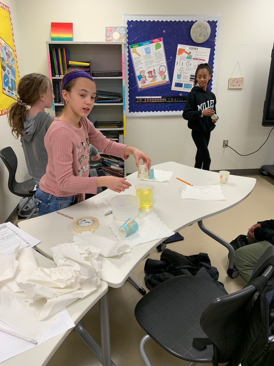 miller_5th's tweet photo. LME 5th graders investigating sound energy during Super Outrageous Science Day. @LMiller_Elem #cando #willdo #MISDProud #cluckingchickens https://t.co/fBXiQgwuO2