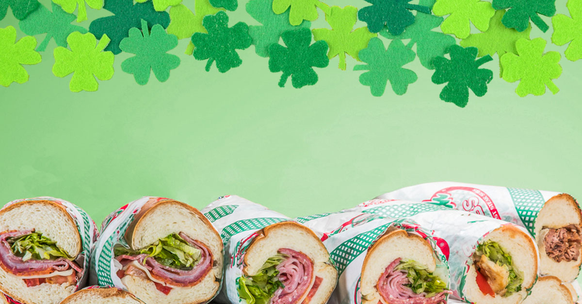 JonSmithSubs's tweet photo. Got a #StPatricksDay #event in the works? Let #JonSmithSubs #cater your event. With our #subs, #salads and #cookie platters, the #luckoftheIrish will be with you! #Irish #eventcatering #eventplanning #catering #shamrock #foodie https://t.co/OP7CdkeQVn