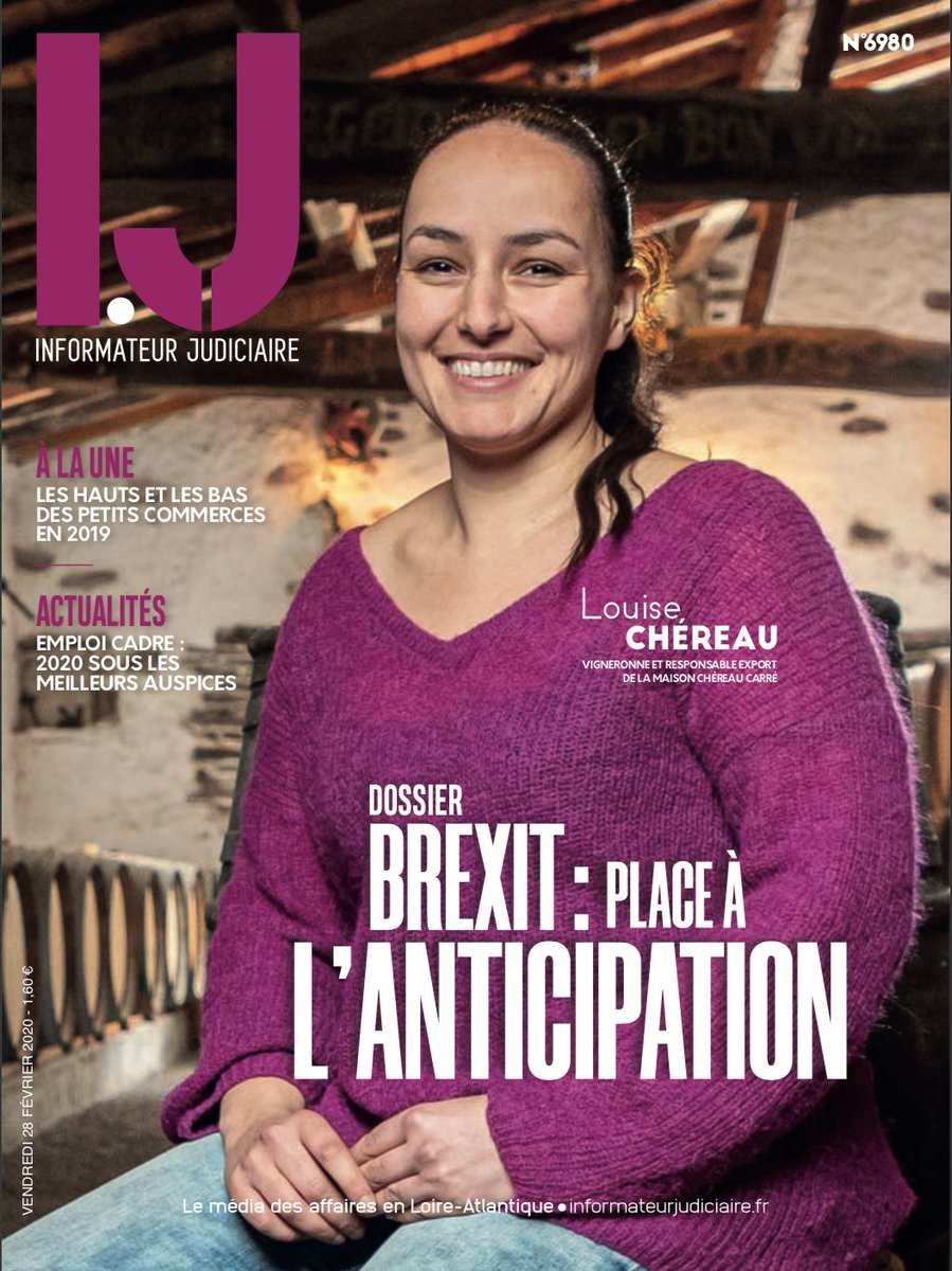 Cette semaine dans <a href="/infojud44/">L'Informateur Judiciaire</a> , notre dossier spécial sur le Brexit par <a href="/JulieCateau/">Julie Cateau</a> : de la nécessité d'anticiper avec <a href="/ccipdl/">CCIPaysdelaLoire</a> <a href="/douanes/">Eric</a> et <a href="/paysdelaloire/">Pays de la Loire</a>  Les entreprises parlent stratégies : merci à #FromagerieBeillevaire #LaChaisefrançaise et #MaisonChéreauCarré