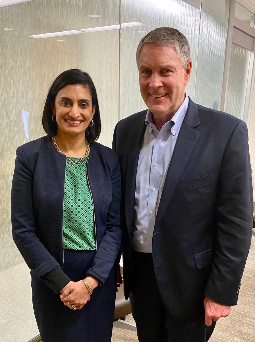 SeemaCMS's tweet photo. Wednesday, I sat down w/ Sen. @bfrist to talk interoperability &amp; how the Trump Administration is pulling every lever so patients have access to their medical records, while ensuring security &amp; privacy. Be sure to listen to the @ASOpodcast – coming soon! #BehindTheScenes https://t.co/EkSm4Ya1rA