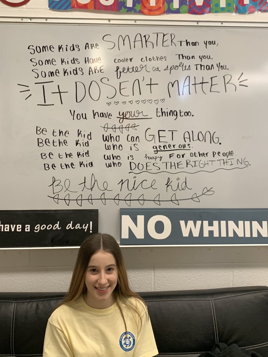 j2thecoop's tweet photo. Thank you Hannah for the sweet decor in the girls locker room. #KindnessMatters @SmithKnights https://t.co/ZQZ45qHv7i